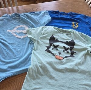 Boys Large Tee Bundle Blue Short Sleeve Tees